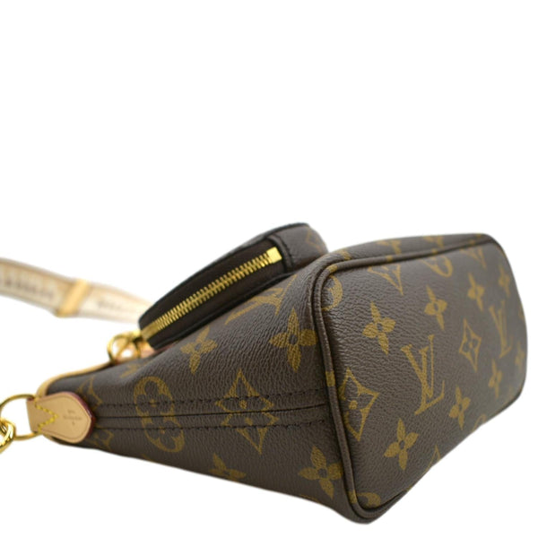 LOUIS VUITTON Neverfull BB Monogram Canvas Tote Shoulder Bag Brown