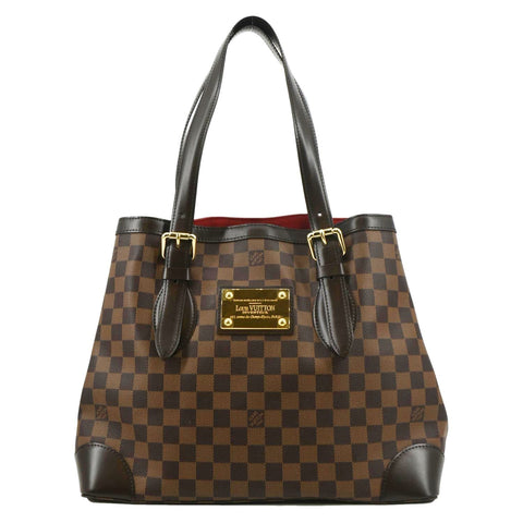 LOUIS VUITTON Hampstead Damier Ebene Shoulder Bag Brown