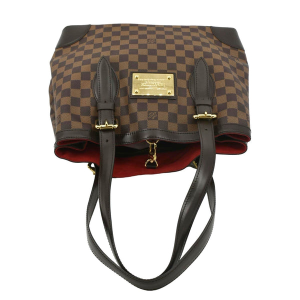 LOUIS VUITTON Hampstead Damier Ebene Shoulder Bag Brown