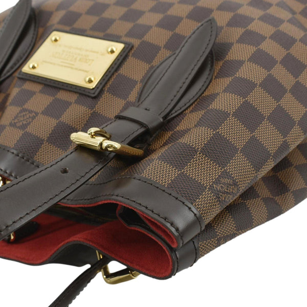 LOUIS VUITTON Hampstead Damier Ebene Shoulder Bag Brown