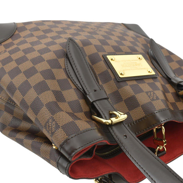 LOUIS VUITTON Hampstead Damier Ebene Shoulder Bag Brown