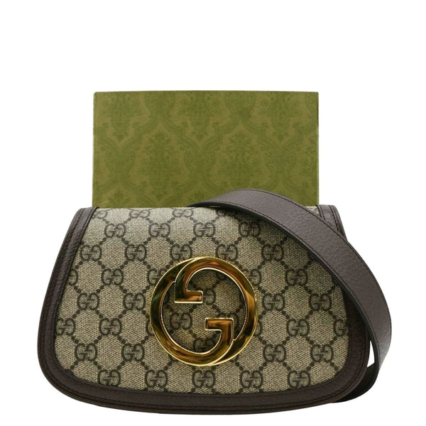 GUCCI Mini Blondie GG Supreme Canvas Belt Bag Beige 703807