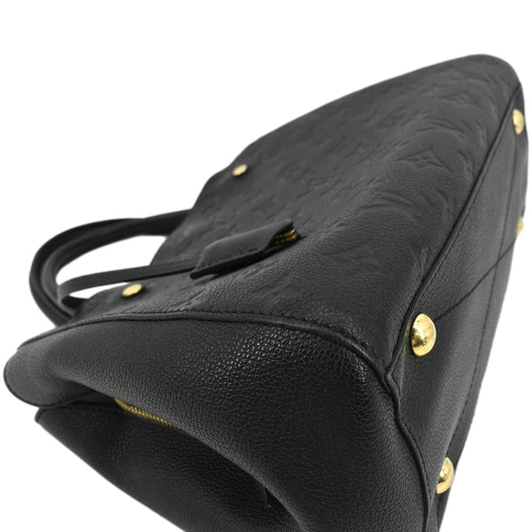 LOUIS VUITTON Montaigne MM Monogram Empreinte Satchel Shoulder Bag Black
