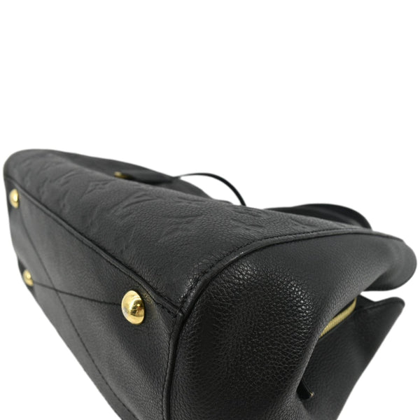 LOUIS VUITTON Montaigne MM Monogram Empreinte Satchel Shoulder Bag Black