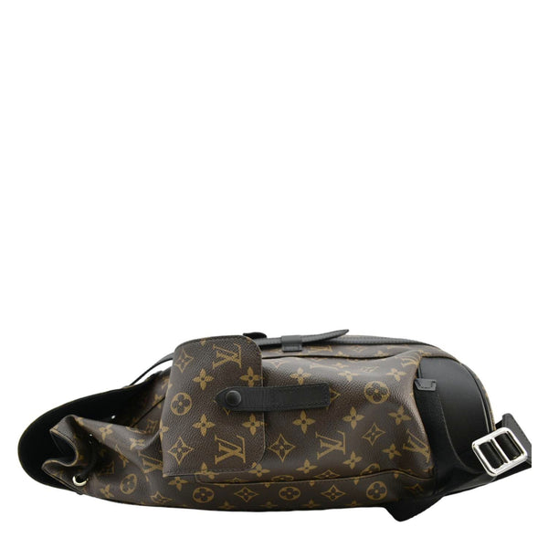 LOUIS VUITTON Christopher Monogram Macassar Canvas Backpack Bag Brown