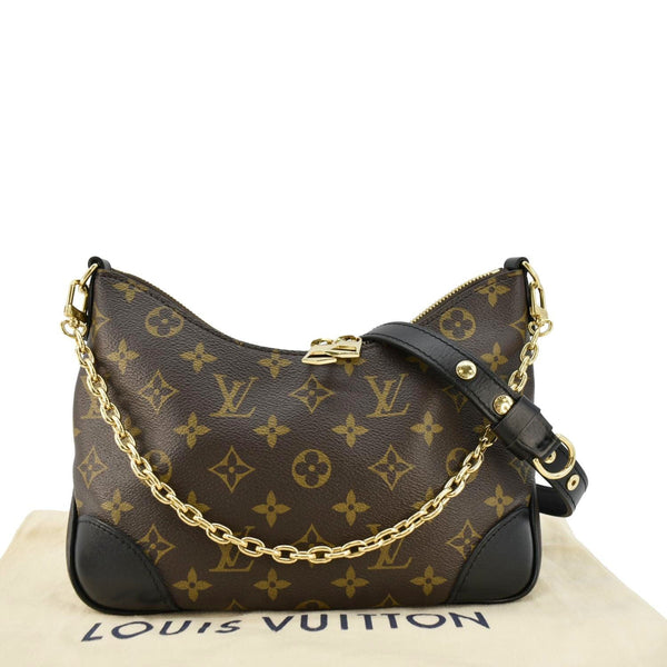 LOUIS VUITTON Boulogne Monogram Canvas Shoulder Bag Brown