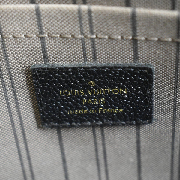 LOUIS VUITTON Montaigne MM Monogram Empreinte Satchel Shoulder Bag Black