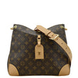 LOUIS VUITTON Monogram Canvas Shoulder Bag Brown front side
