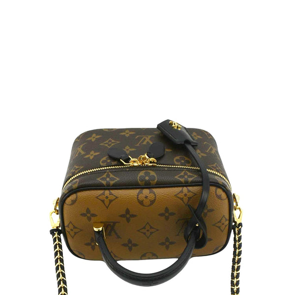LOUIS VUITTON Vanity PM Monogram Reverse Canvas Crossbody Bag Brown