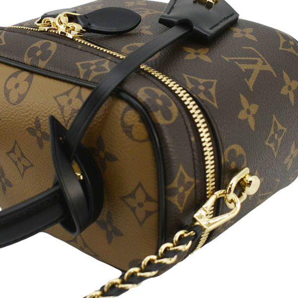 LOUIS VUITTON Vanity PM Monogram Reverse Canvas Crossbody Bag Brown