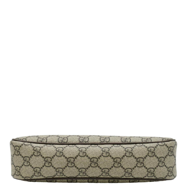 GUCCI Ophidia Web Small GG Supreme Canvas Shoulder Bag Beige 735132