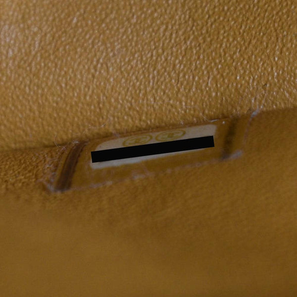 CHANEL Classic Jumbo Double Flap Quilted Leather Shoulder Bag Orange