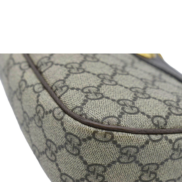GUCCI Ophidia Web Small GG Supreme Canvas Shoulder Bag Beige 735132