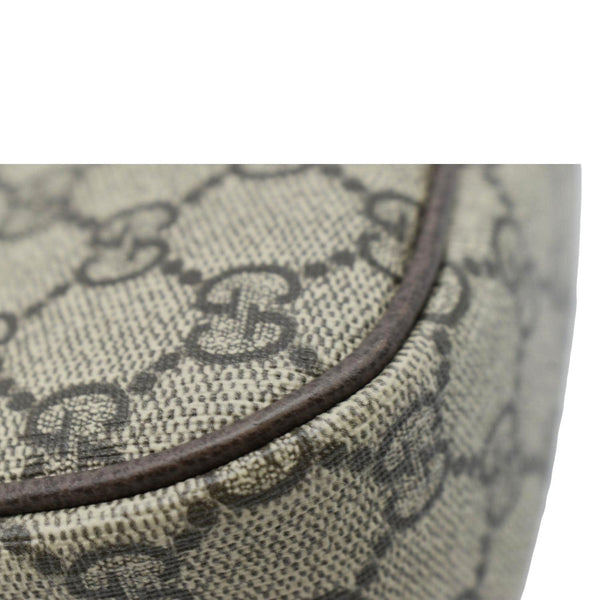 GUCCI Ophidia Web Small GG Supreme Canvas Shoulder Bag Beige 735132