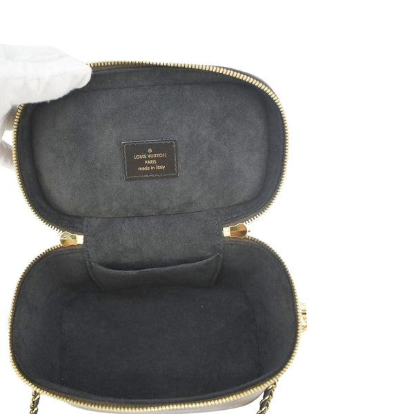 LOUIS VUITTON Vanity PM Monogram Reverse Canvas Crossbody Bag Brown