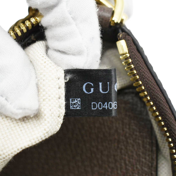 GUCCI Ophidia Web Small GG Supreme Canvas Shoulder Bag Beige 735132