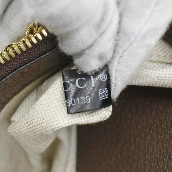 GUCCI Ophidia Web Small GG Supreme Canvas Shoulder Bag Beige 735132