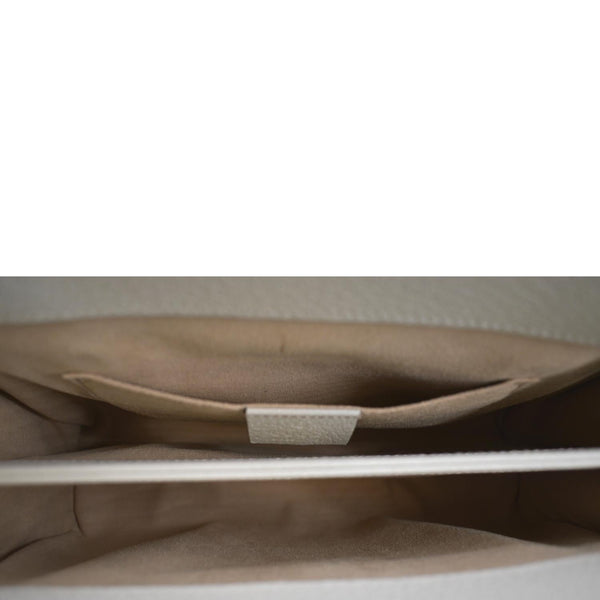 GUCCI Ophidia Small Leather Chain Shoulder Bag White 503877