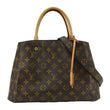 LOUIS VUITTON Montaigne MM Monogram Canvas Shoulder Bag Brown
