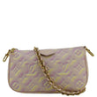 LOUIS VUITTON Pochette Summer Stardust Monogram Empreinte Leather Shoulder Bag Pink