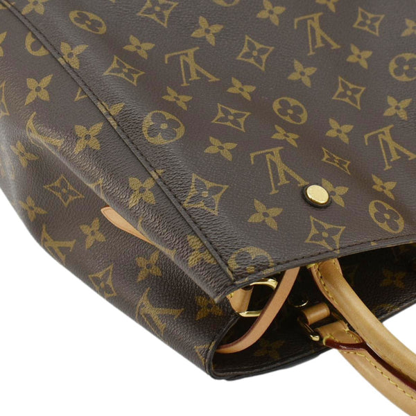 LOUIS VUITTON Montaigne MM Monogram Canvas Shoulder Bag Brown