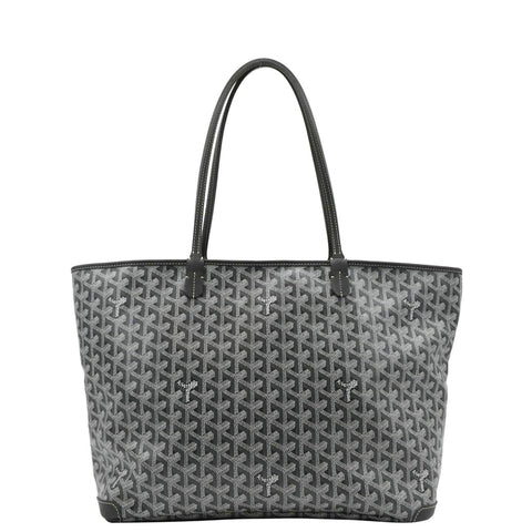 GOYARD Canvas Artois MM Shoulder Bag Black