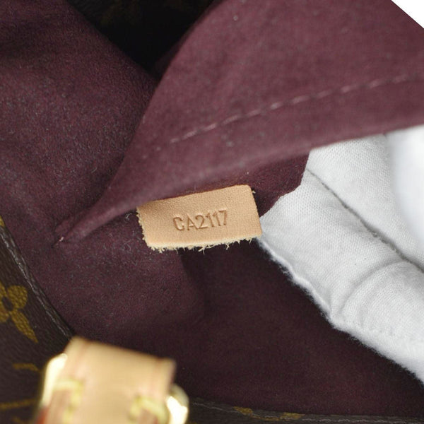 LOUIS VUITTON Montaigne MM Monogram Canvas Shoulder Bag Brown