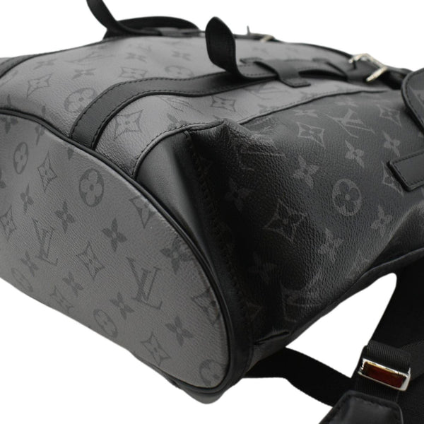 LOUIS VUITTON Christopher PM Reverse Monogram Eclipse Backpack Bag Black