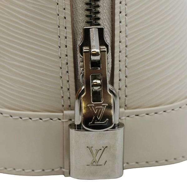 LOUIS VUITTON Alma BB Jacquard Epi Leather Crossbody Bag Cream
