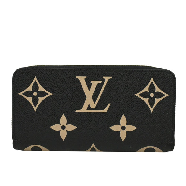 LOUIS VUITTON Zip Around Monogram Empriente Leather Wallet Bicolor