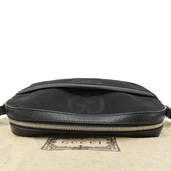 GUCCI  jumbo GG Canvas Messenger Bag Black 675891