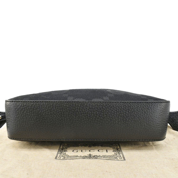 GUCCI  jumbo GG Canvas Messenger Bag Black 675891