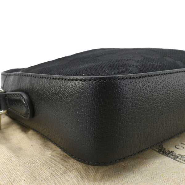 GUCCI  jumbo GG Canvas Messenger Bag Black 675891