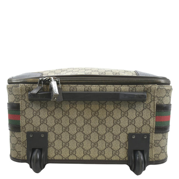 GUCCI GG Supreme Suitcase Travel Bag Beige 131170