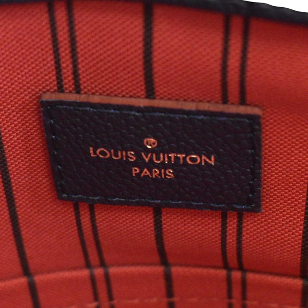 LOUIS VUITTON Artsy MM Monogram Empreinte Leather Shoulder Bag Navy Blue