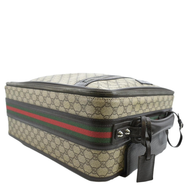 GUCCI GG Supreme Suitcase Travel Bag Beige 131170