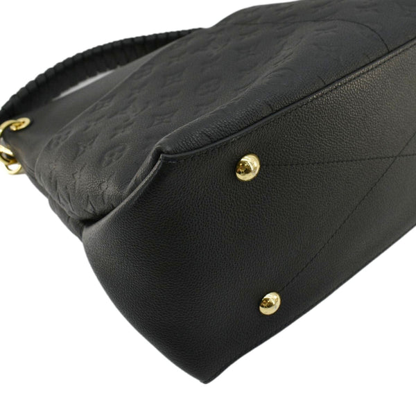 LOUIS VUITTON Maida Monogram Empreinte Leather Hobo Shoulder Bag Black
