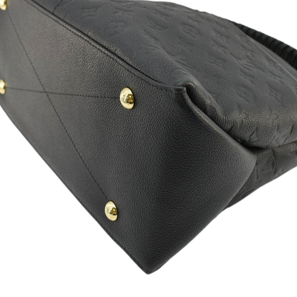 LOUIS VUITTON Maida Monogram Empreinte Leather Hobo Shoulder Bag Black