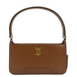 BURBERRY TB  Medium Italian Tan Leather Shoulder Bag with front view