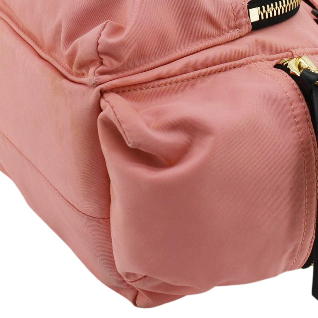 burberry pink leather backpack BURBERRY Technical Rucksack Nylon Leather Pink Backpack Bag