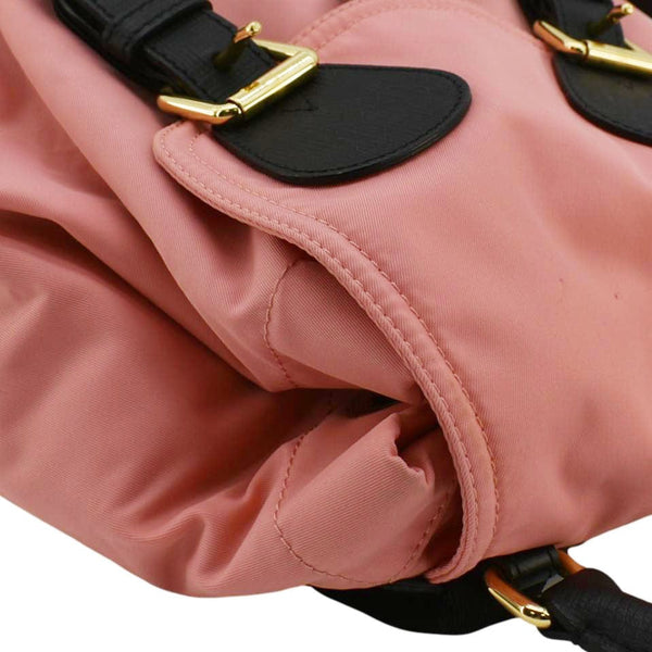 BURBERRY Technical Rucksack Nylon Backpack Bag Pink