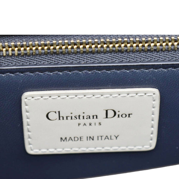 CHRISTIAN DIOR Micro Cannage 30 Montaigne Patent Leather Crossbody Bag Light Beige