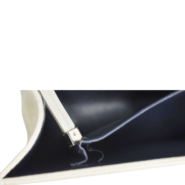 CHRISTIAN DIOR Micro Cannage 30 Montaigne Patent Leather Crossbody Bag Light Beige