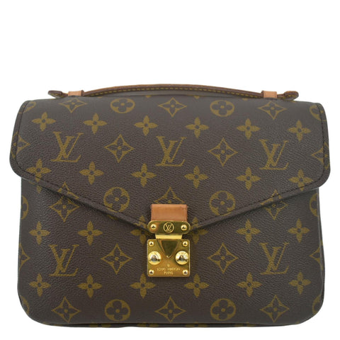 LOUIS VUITTON  Metis Pochette Monogram Canvas Crossbody Bag Brown