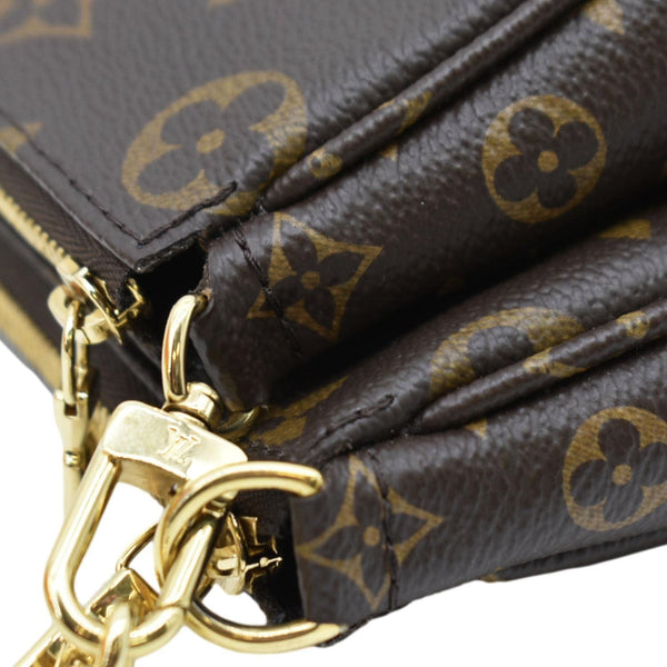 LOUIS VUITTON Multi Pochette Accessoires Monogram Canvas Crossbody Bag Brown