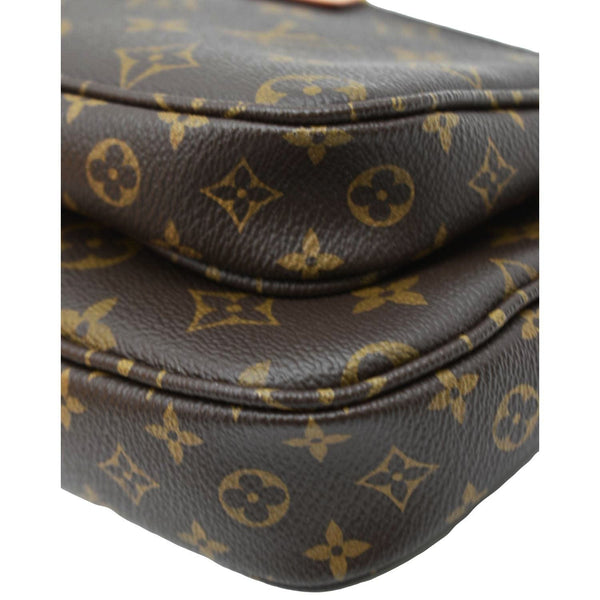LOUIS VUITTON Multi Pochette Accessoires Monogram Canvas Crossbody Bag Brown