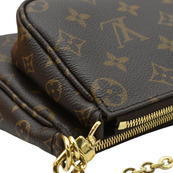 LOUIS VUITTON Multi Pochette Accessoires Monogram Canvas Crossbody Bag Brown