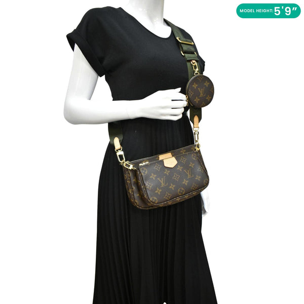 LOUIS VUITTON Multi Pochette  Crossbody Bag Brown dummy look