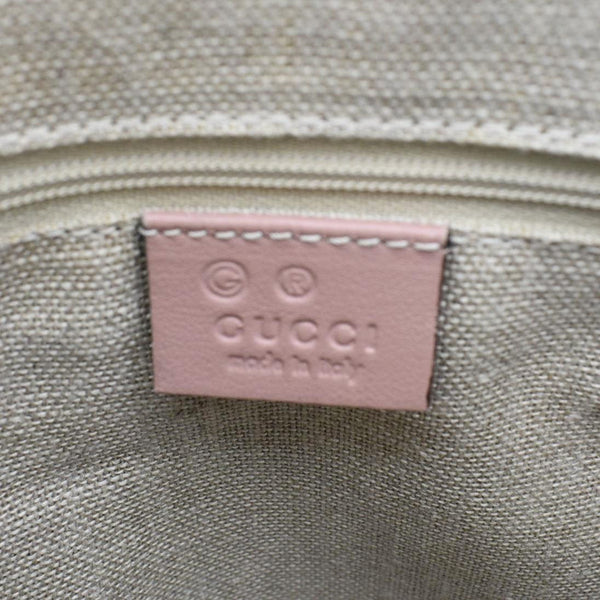 GUCCI Convertible GG Microguccissima Leather Satchel Bag Dusty Pink 449656