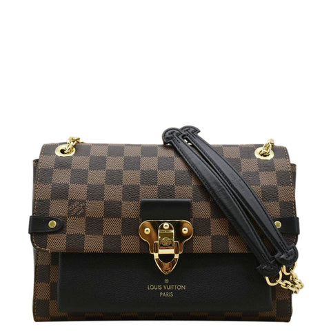 LOUIS VUITTON Vavin PM Damier Ebene Crossbody Bag Black